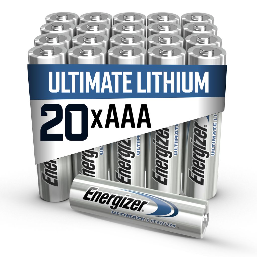 Energizer Lithium AAA-batterijen 1,5V - verpakking van 20 stuks