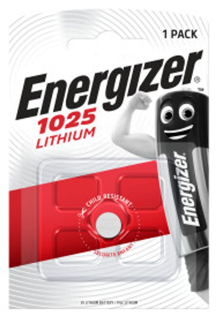 Energizer Lithium CR1025 knoopcelbatterij 3V - 1 stuk