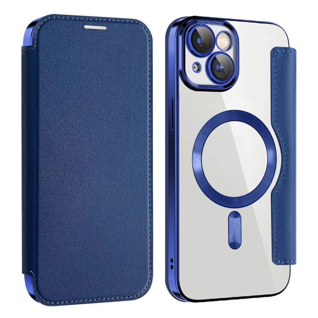 AMORUS iPhone 15 Plus Kotelo MagSafe - Sininen