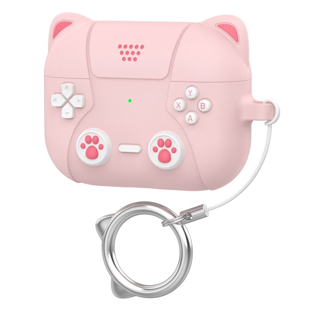 Apple AirPods Pro 3 Etui Spilkonsol Kat - Lyserød