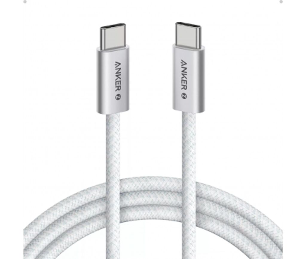 Anker Zolo USB-C til USB-C opladningskabel 240W, 1,8m - Hvid