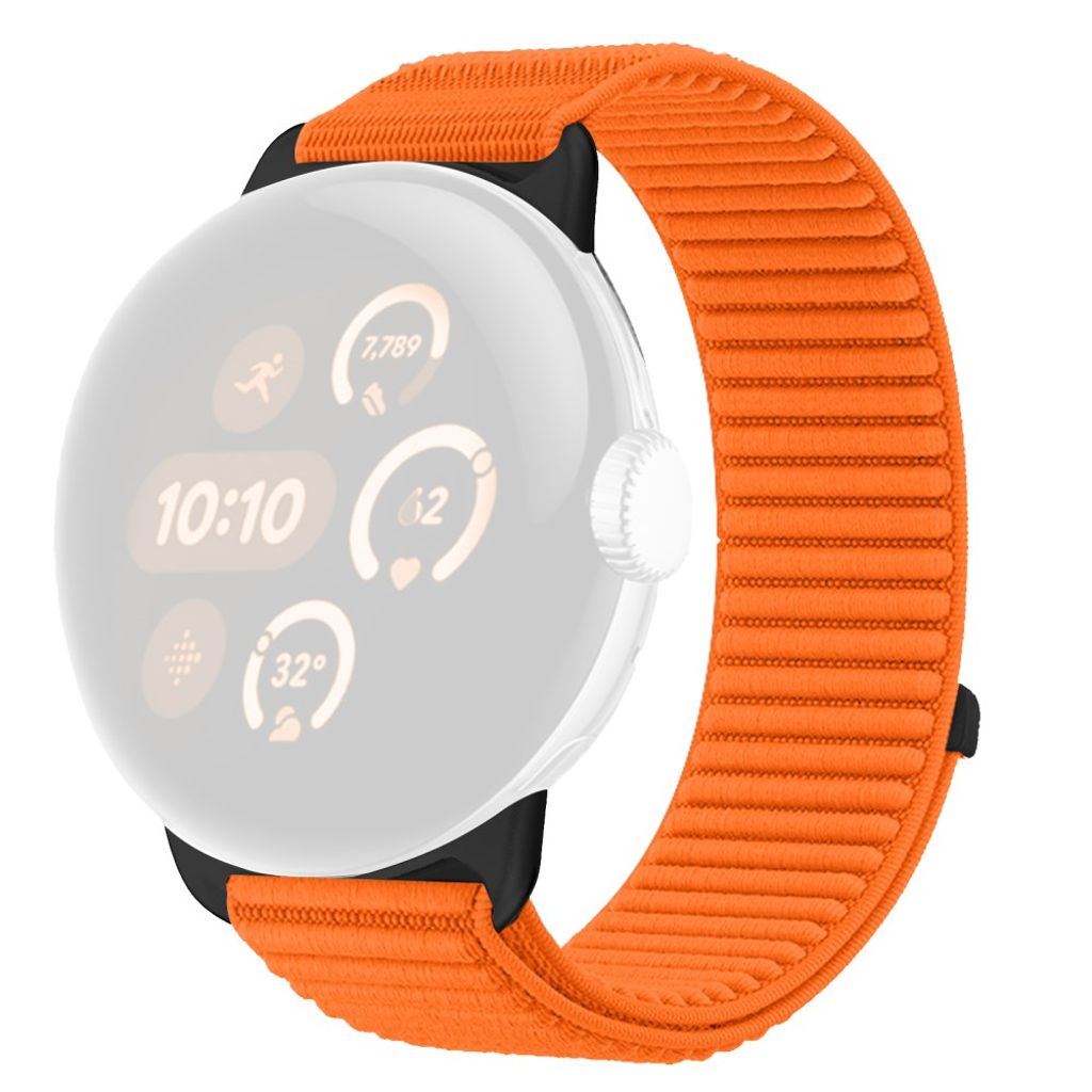 Google Pixel Watch 4 45 mm jne. Kellonranneke Nylon - oranssi