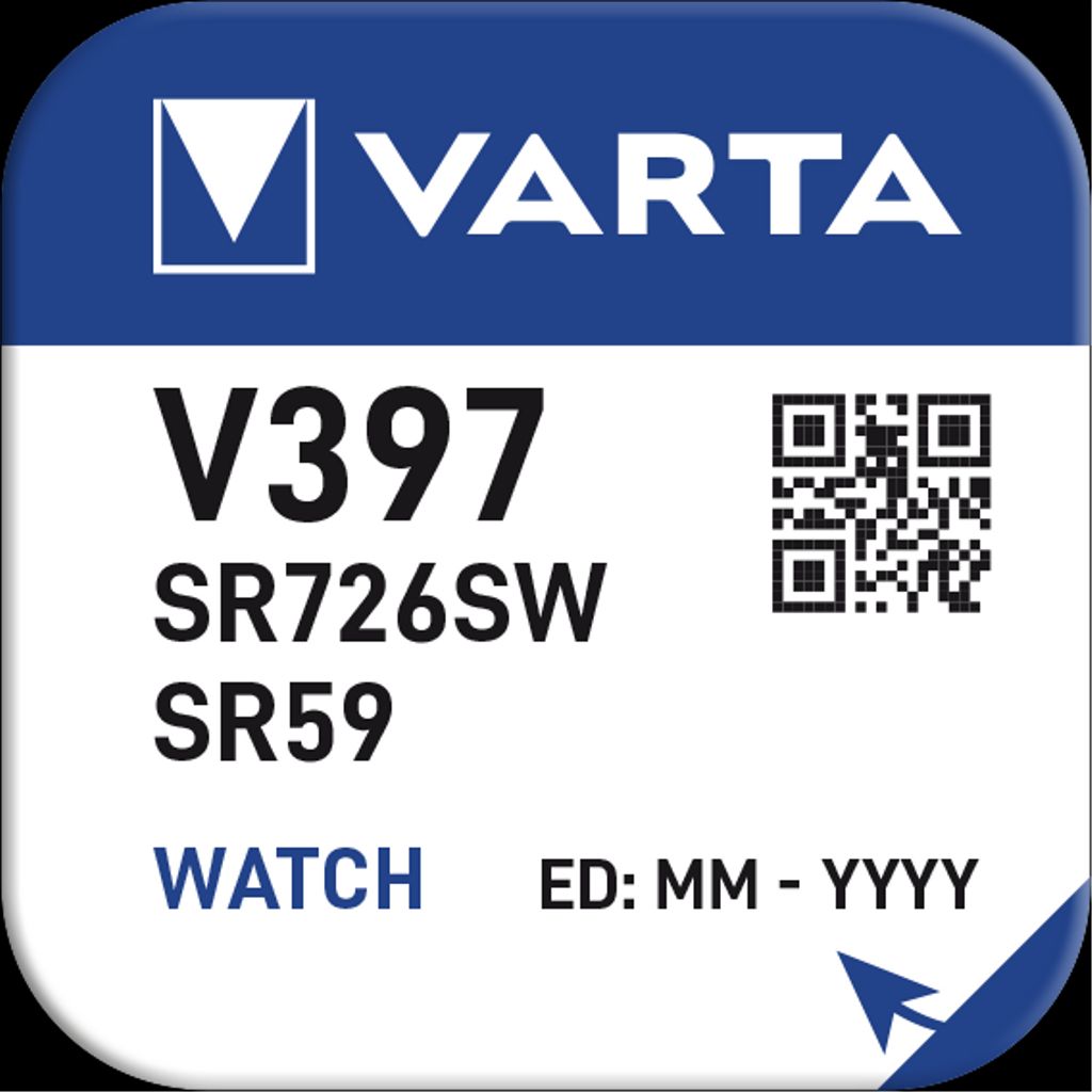 VARTA Silver Coin knappcellsbatteri V397 / SR59