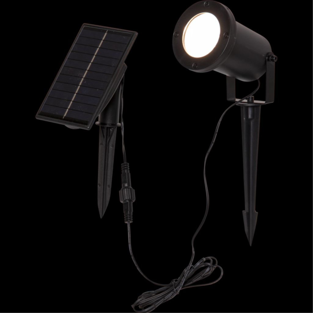 Star Trading solcellsspotlight Powerspot 10 cm – Svart