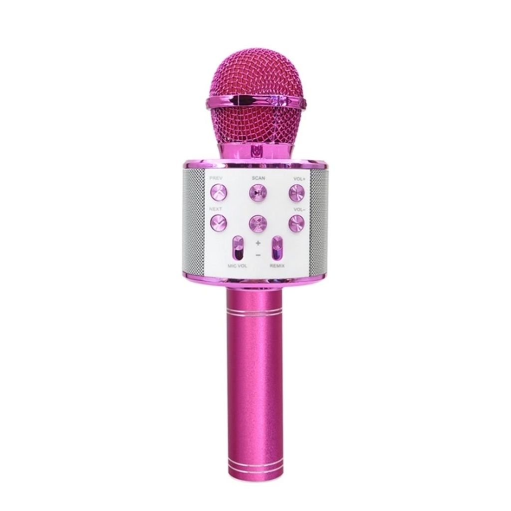Forever-mikrofoni Bluetooth-kaiuttimella – Vaaleanpunainen