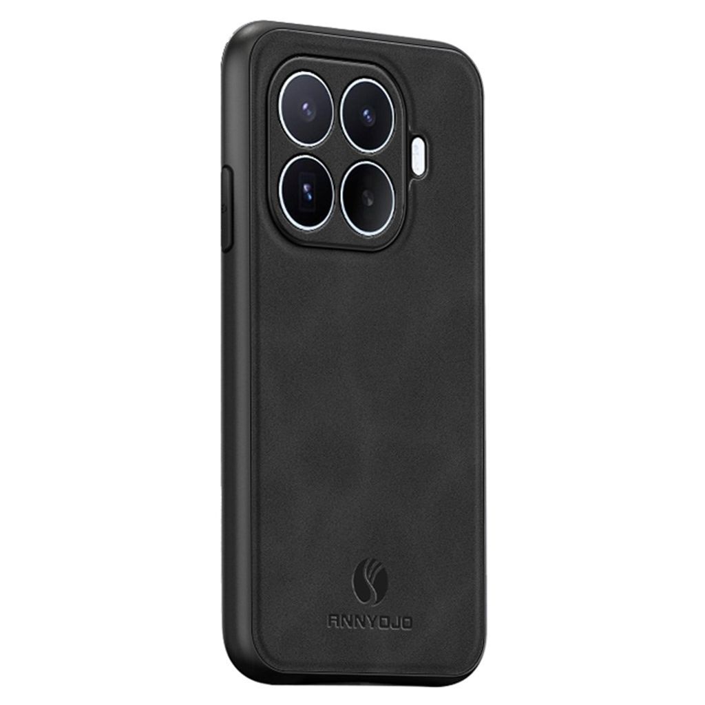 ANNYOJO Xiaomi 17T Pro Skal med baksida i PU-läder - Svart