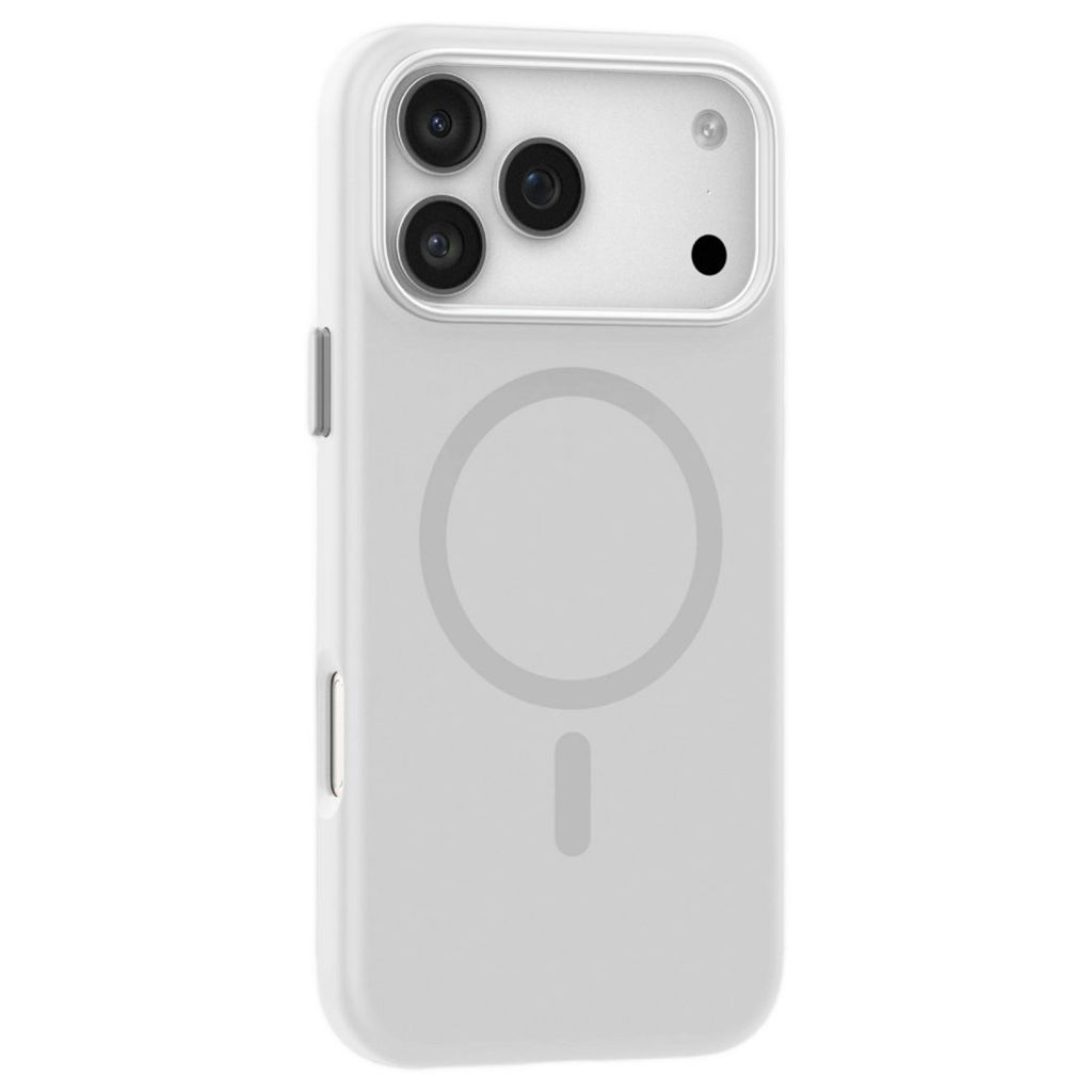MUTURAL iPhone 18 Pro Max/17 Pro Max MagSafe kuori silikonista - Valkoinen