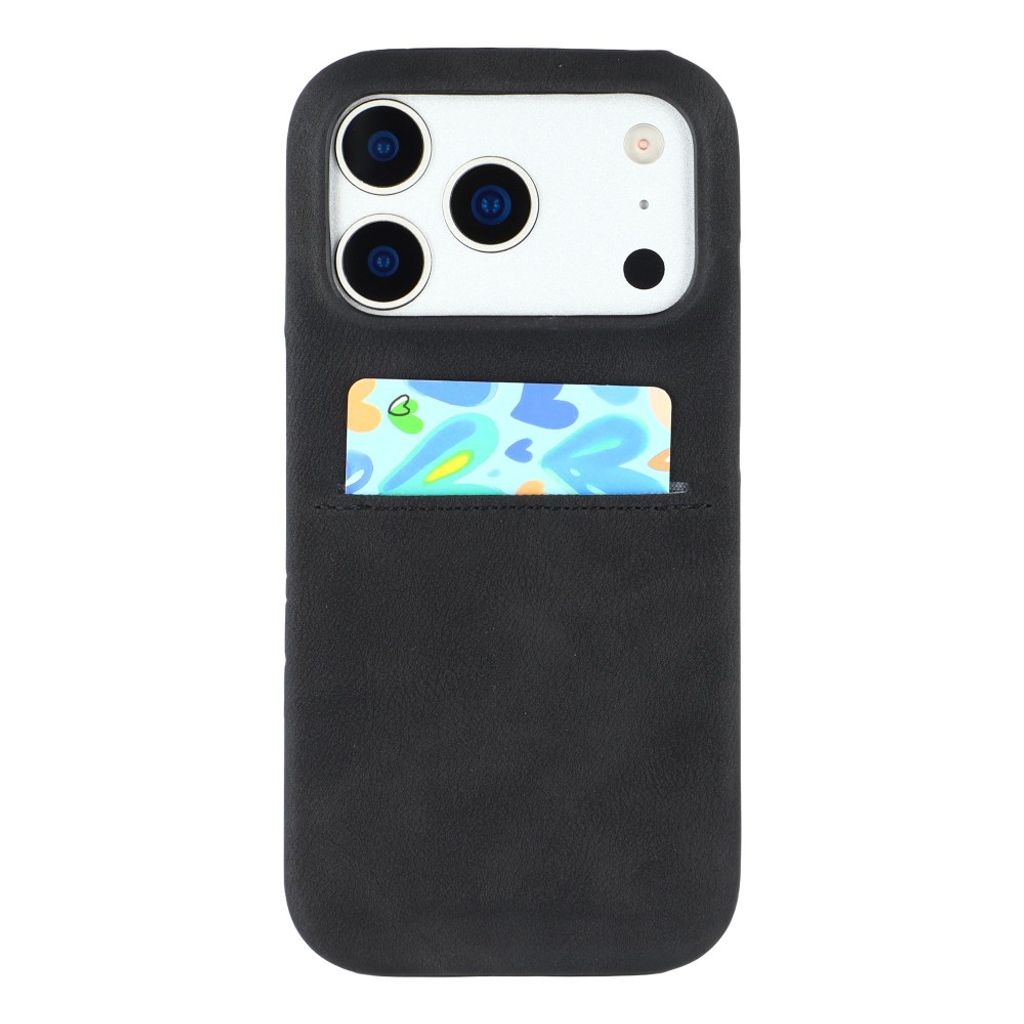 iPhone 18 Pro Max/17 Pro Max-deksel med kortholder – svart