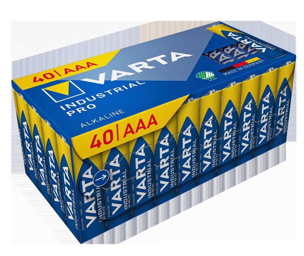 VARTA Industrial Pro AAA-batterier, 40-pak