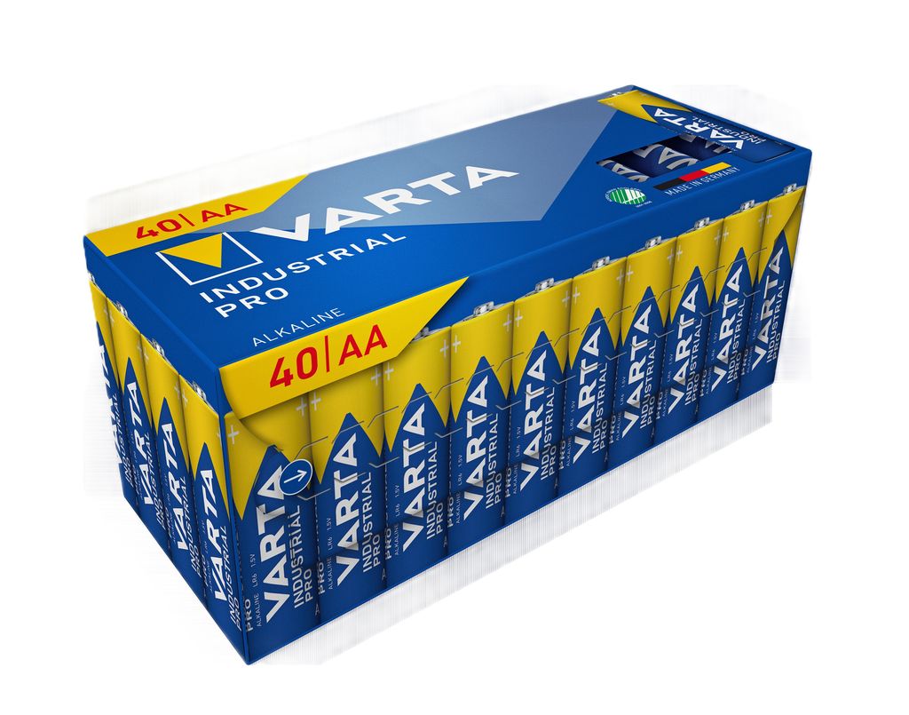 VARTA Industrial Pro AA-batteri LR6 1,5V – 40-pak