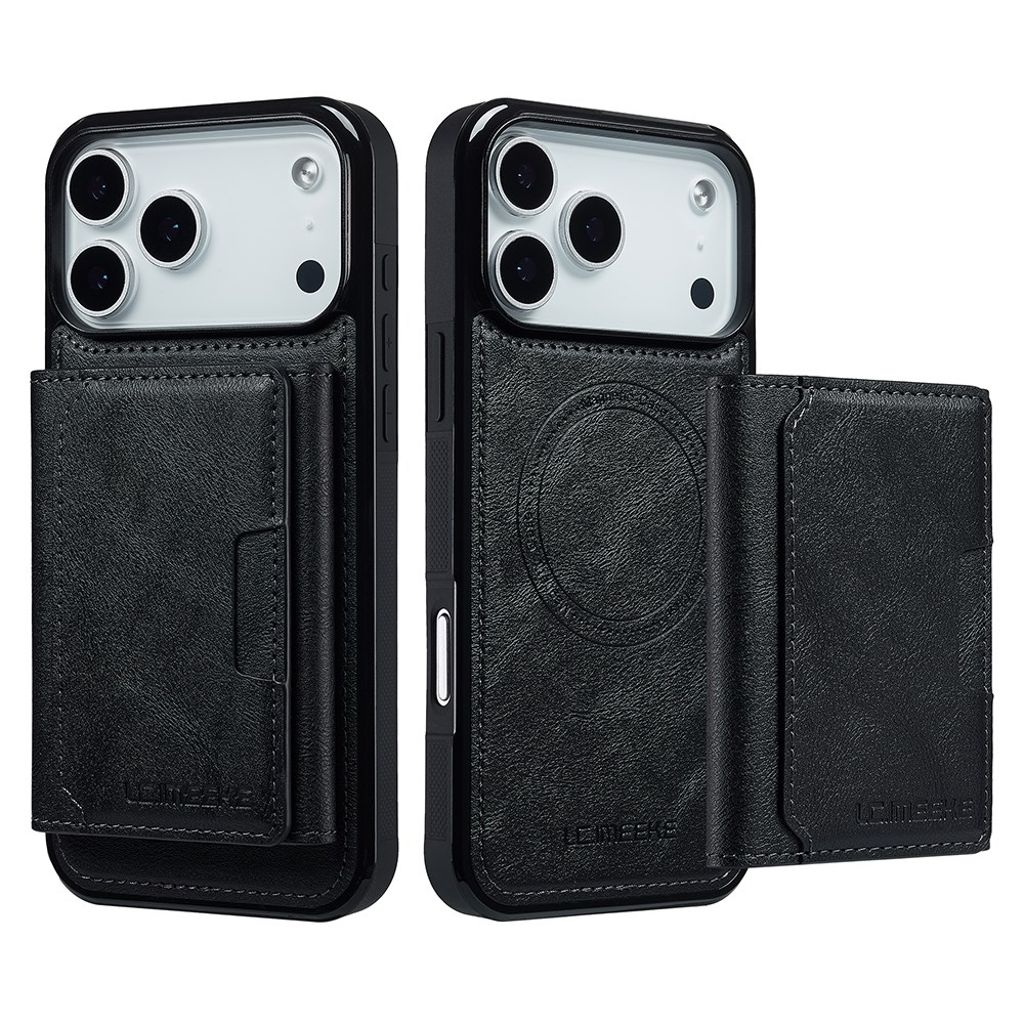LC.IMEEKE iPhone 17 Pro Max MagSafe case with wallet - Black
