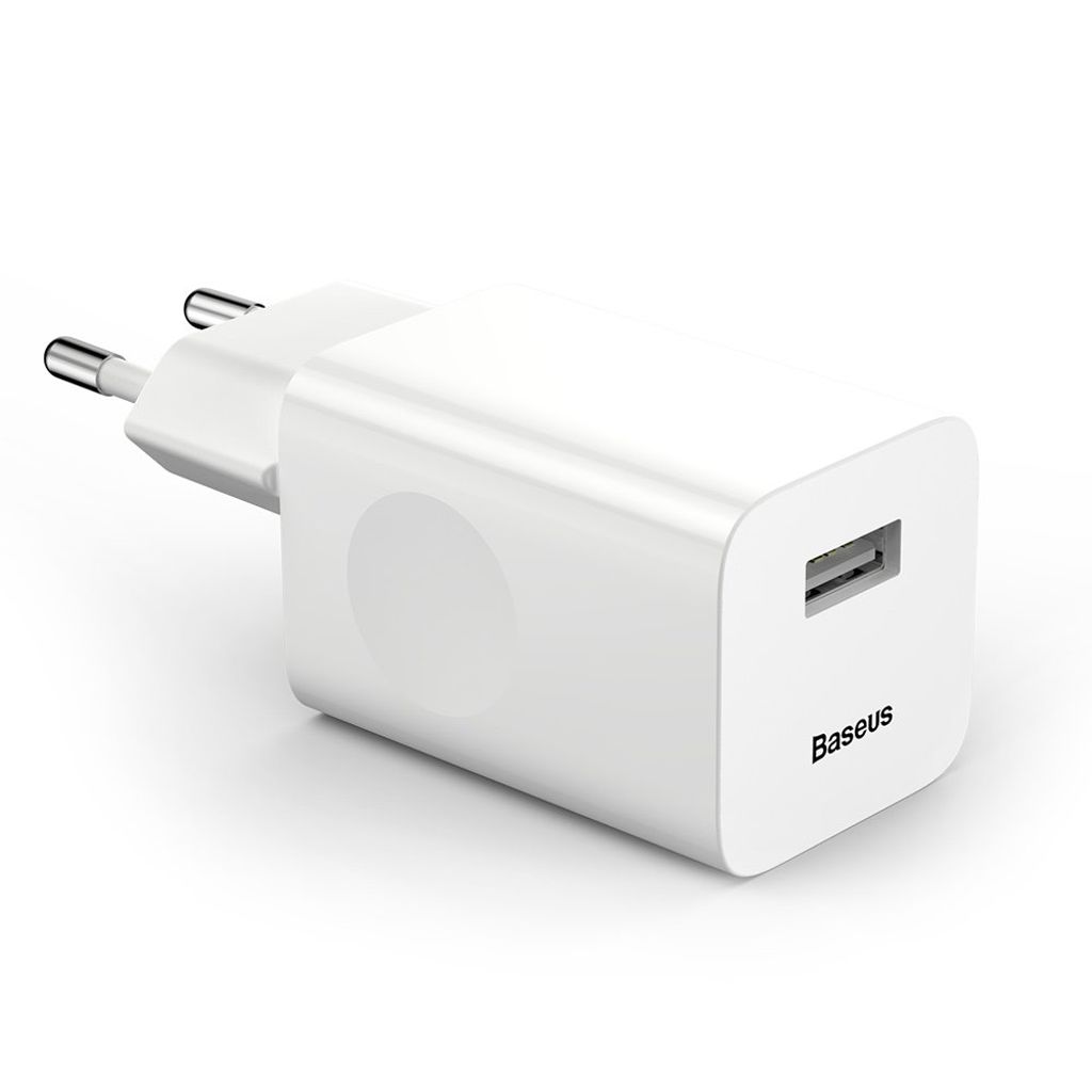 Baseus Charging Quick Charger CCALL-BX02 24W QC 3.0 snabbladdare vit