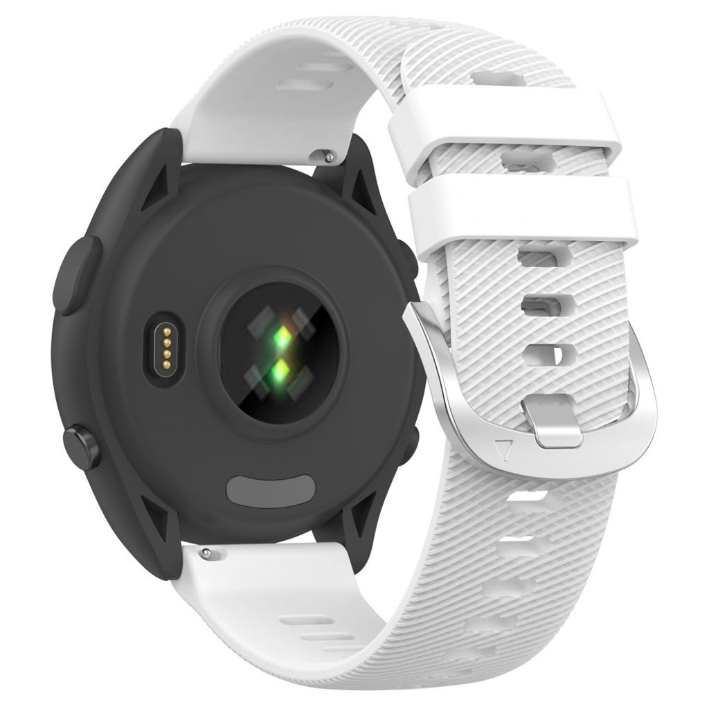 Garmin Forerunner 265 klokkerem i silikon - hvit