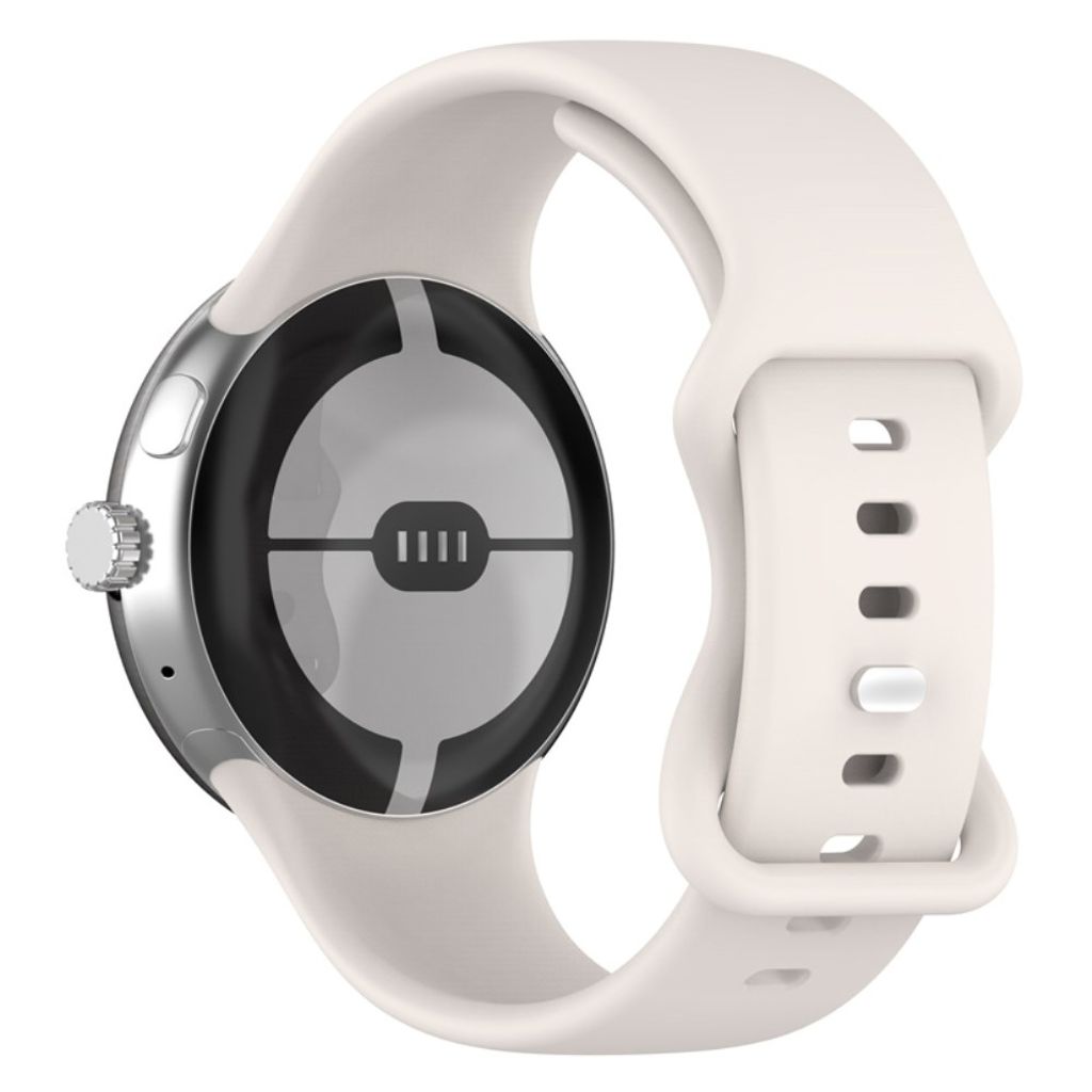 Google Pixel Watch 3 41 mm Kellonranneke, Silikoni - valkoinen