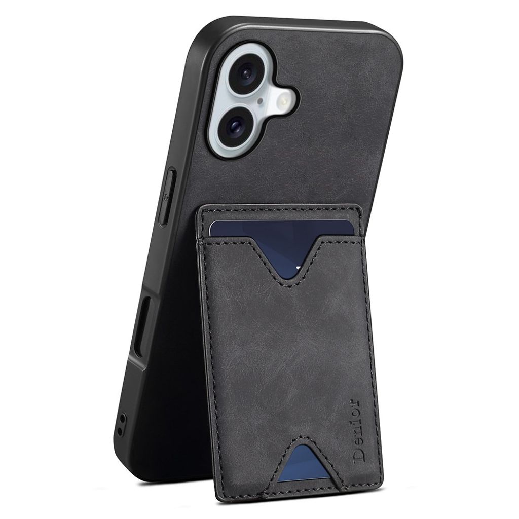 DENIOR iPhone 17 Case with Stand - Black