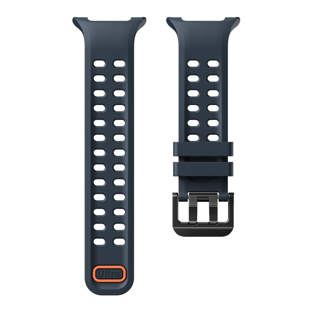 Samsung Galaxy Watch9/8/8 Classic silikon klokkerem med dobbel spenne - Mørkblå
