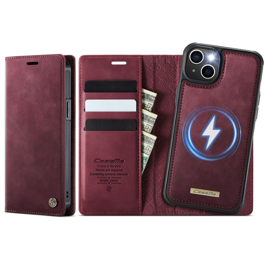 CASEME iPhone 14 Plus / iPhone 15 Plus Kotelo MagSafe - Punainen