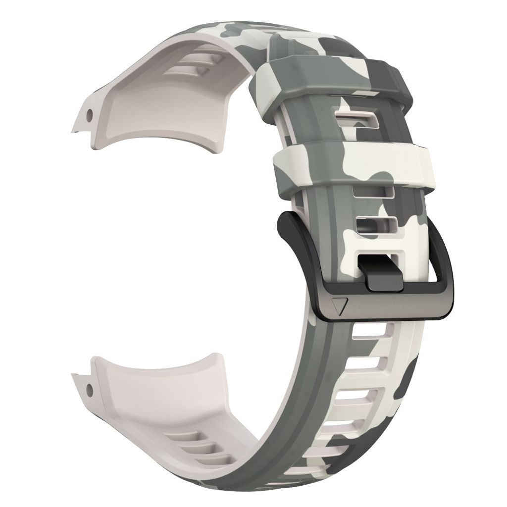 Garmin Instinct 3 45mm Watch Strap with Camouflage print - Grey, White