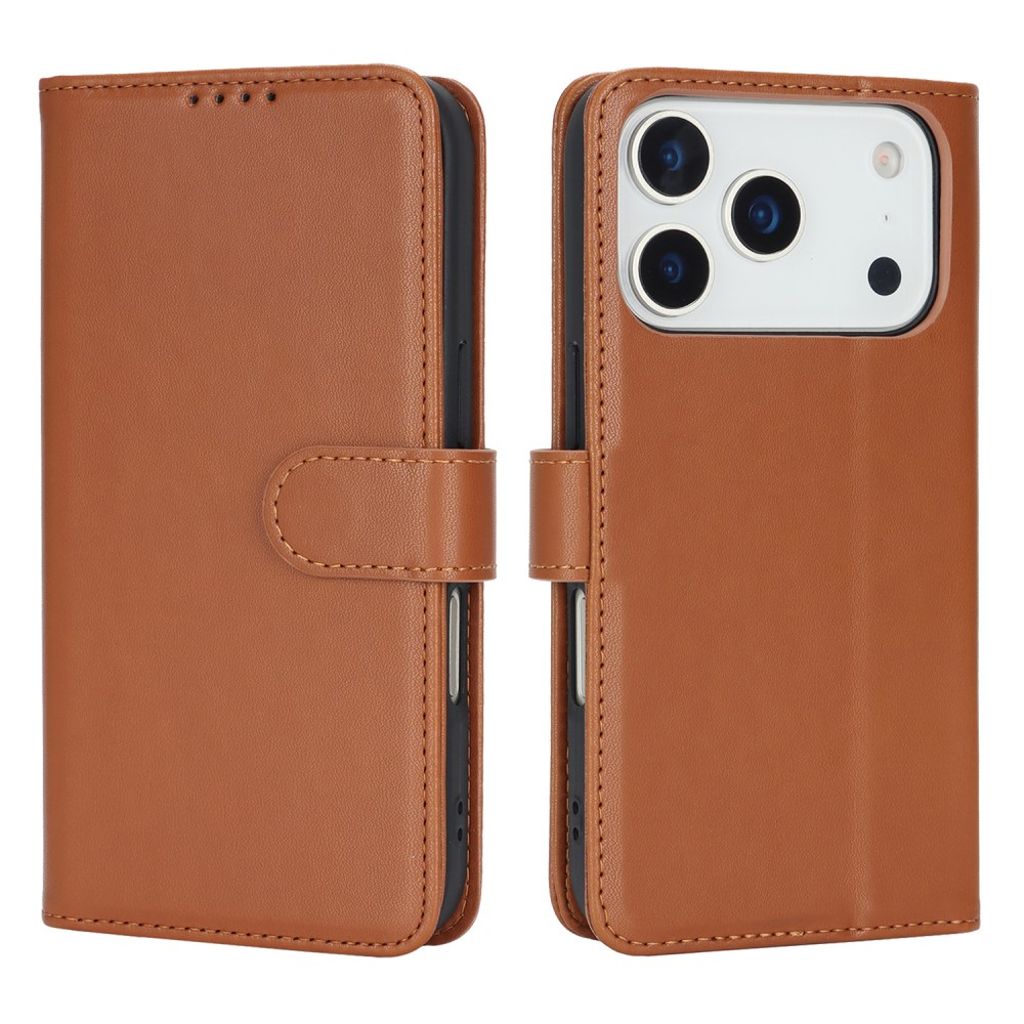 iPhone 17 Pro Etui med Stativ - Lysebrun
