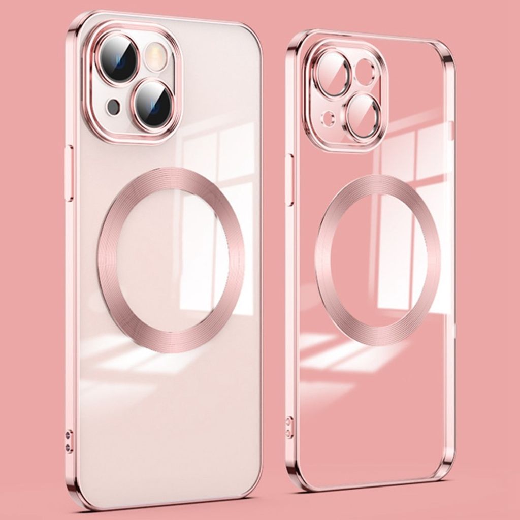 iPhone 14 Plus MagSafe Case with Lens Protector - Rose Gold