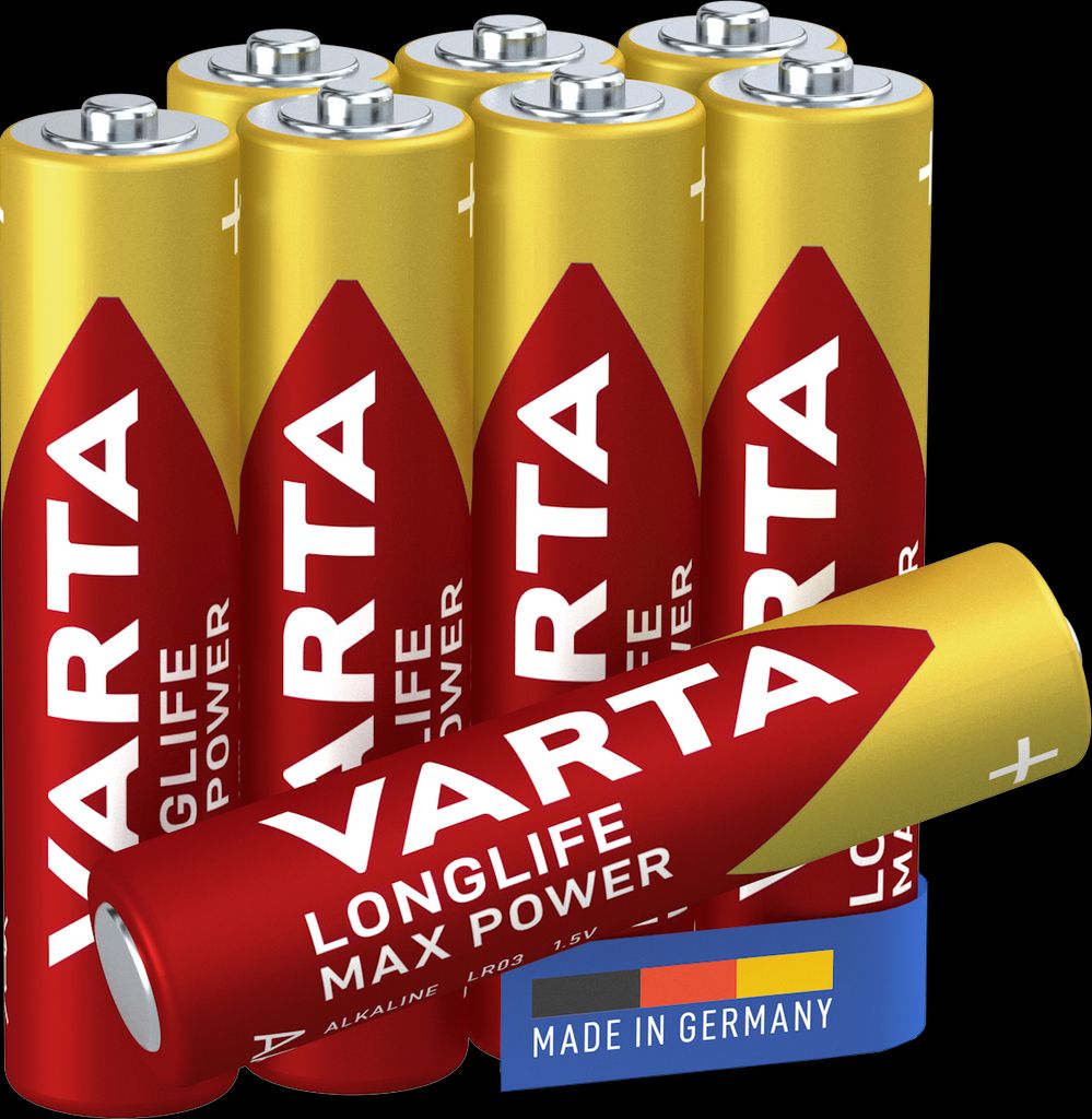 VARTA Longlife Max Power AAA batteri, 8-pak