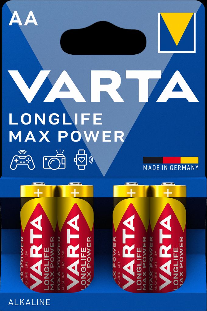 VARTA Longlife Max Power AA batteri, 4-pak