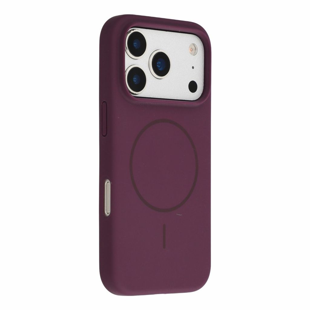 X-LEVEL iPhone 18 Pro Max/17 Pro Max MagSafe kuori silikonista - Cherry Red