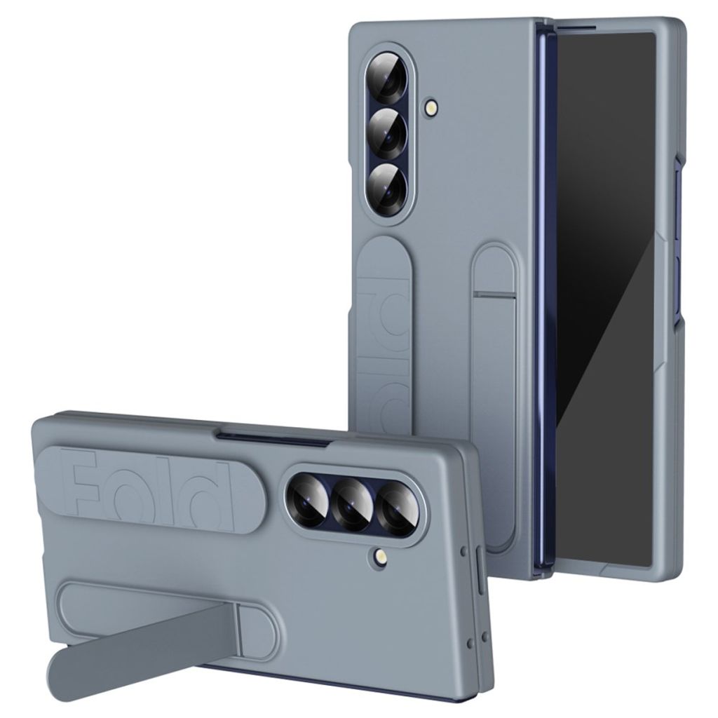 Samsung Galaxy Z Fold7 5G Skal med Stativ - Mörk Grå