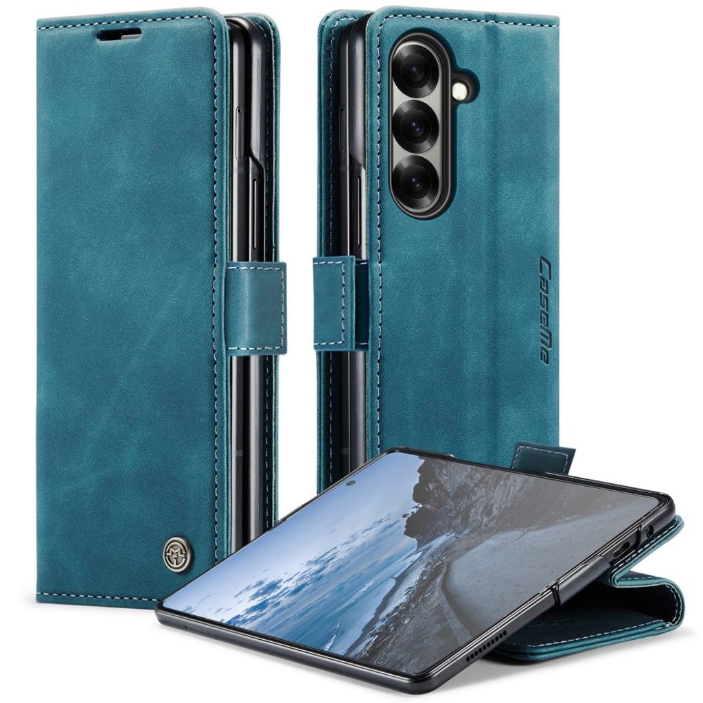 CASEME Samsung Galaxy Z Fold7 5G Plånboksfodral - Blå