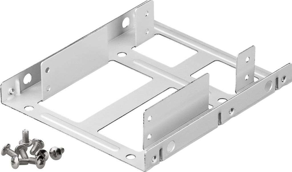 Goobay 2,5″ til 3,5″ dobbel HDD/SSD monteringsramme, 2-foldig