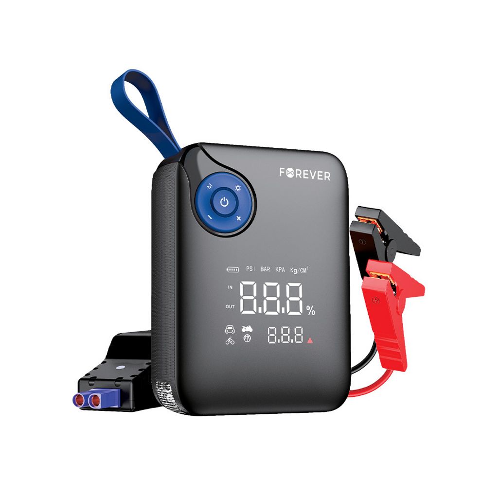 Forever jump starter 4in1 JS-400 26.64Wh – Svart / Blå