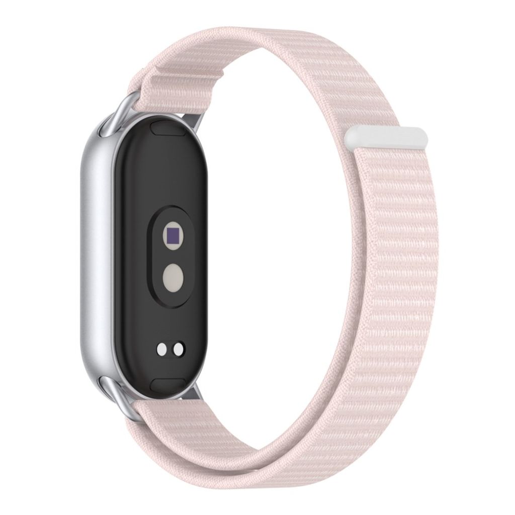 Xiaomi Smart Band 10/9/8 Urrem i nylon - Lyserød