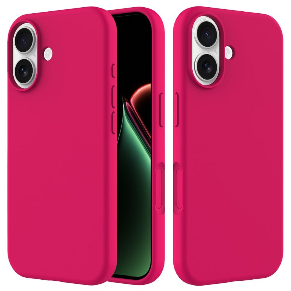 iPhone 17 Silicone Phone Case - Hot pink