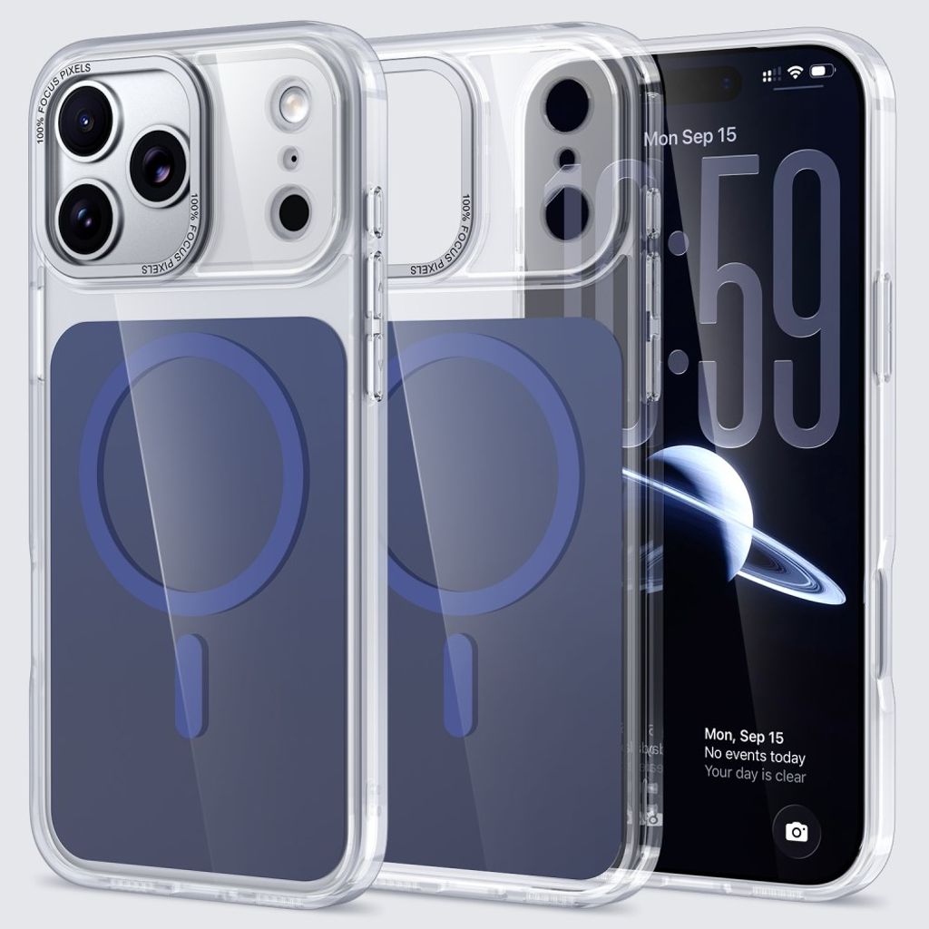 iPhone 18 Pro/17 Pro Deksel MagSafe-kompatibel TPU Akryl - Blå
