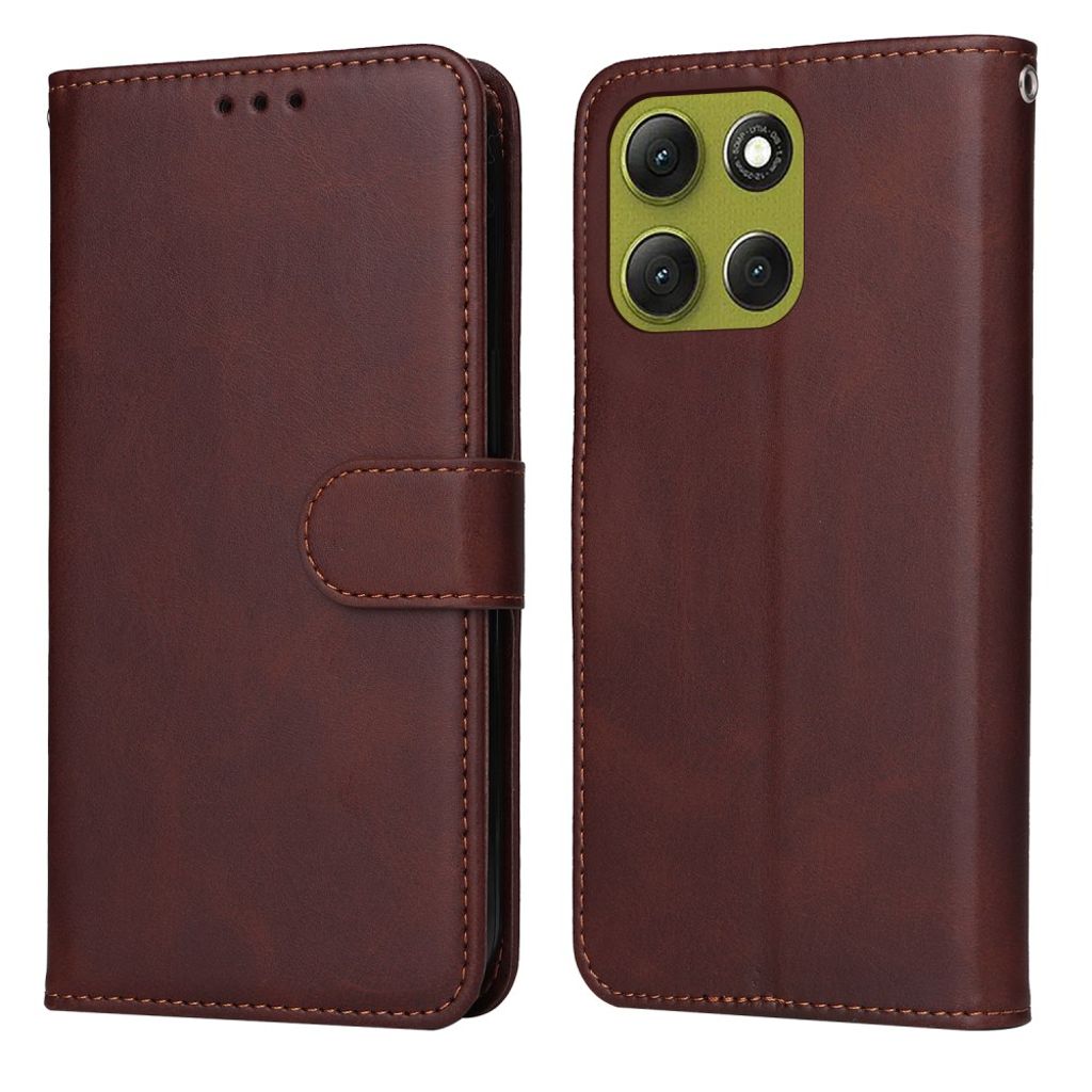 Motorola Moto G86 Power 5G/G86 5G Wallet Cover with Stand – Brown