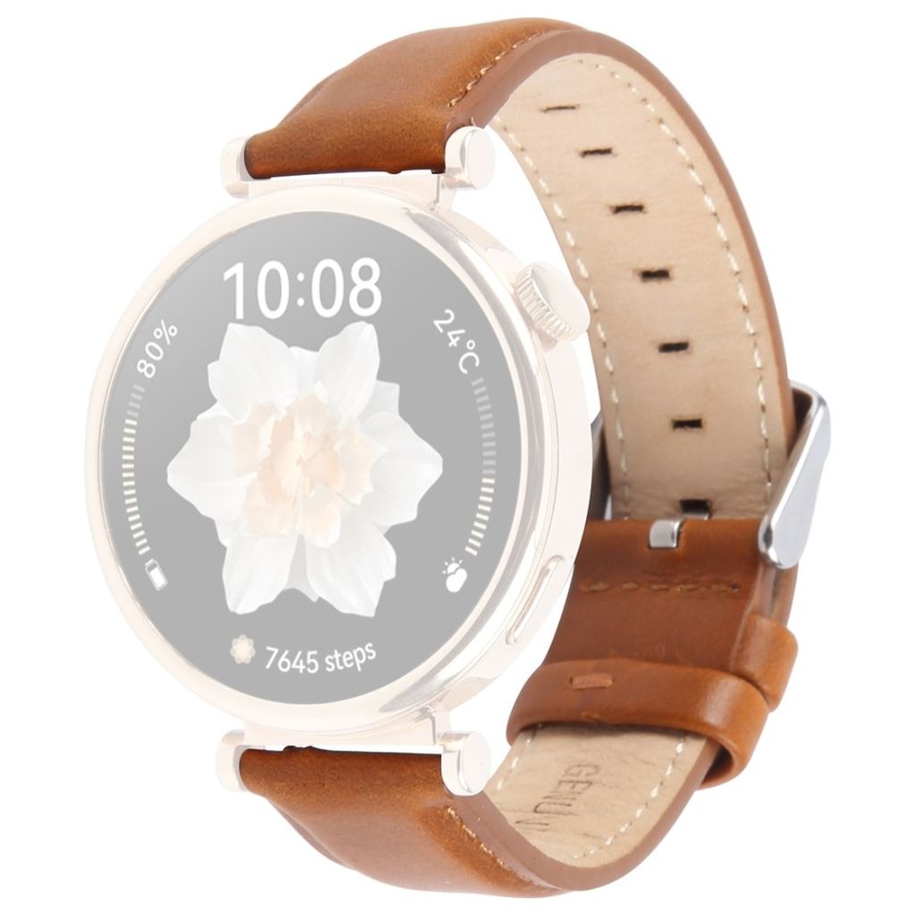 Garmin Lily 2 Active/Lily 2 Klockarmband Äkta läder – Brun