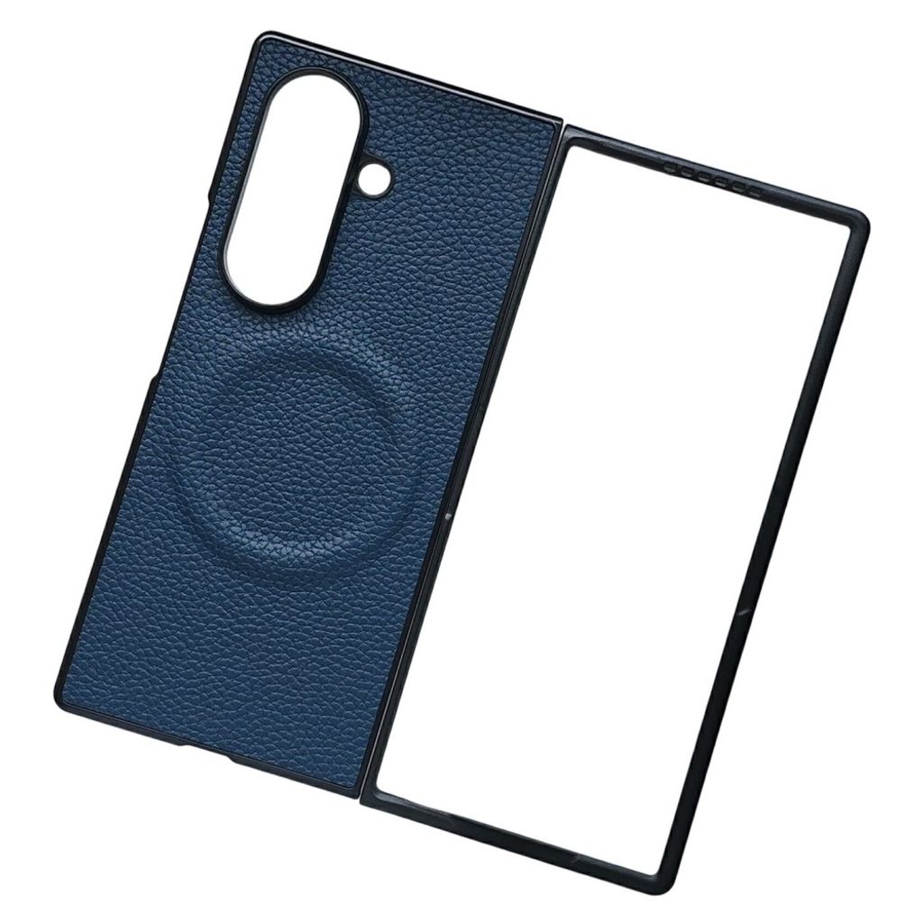 Samsung Galaxy Z Fold8 Ultra MagSafe Kuori PU-nahkaa - Sininen