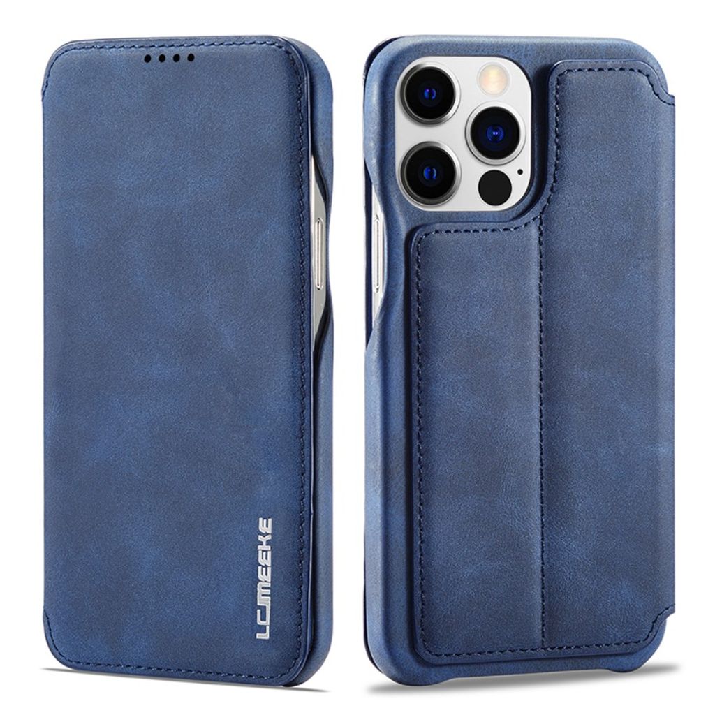 LC.IMEEKE iPhone 15 Pro Max Etui med Stativ - Blå