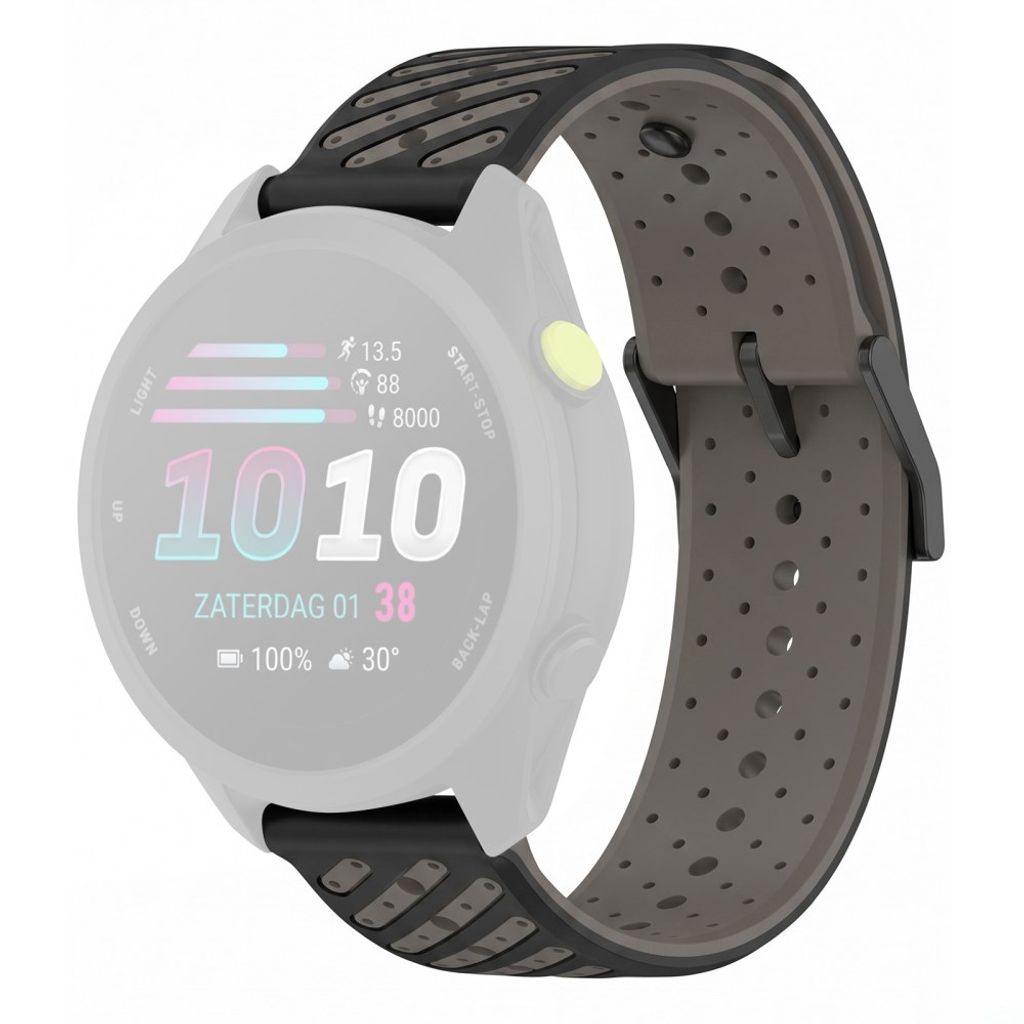 Garmin Forerunner 70/170/170 Music Silikone Urrem - Grå