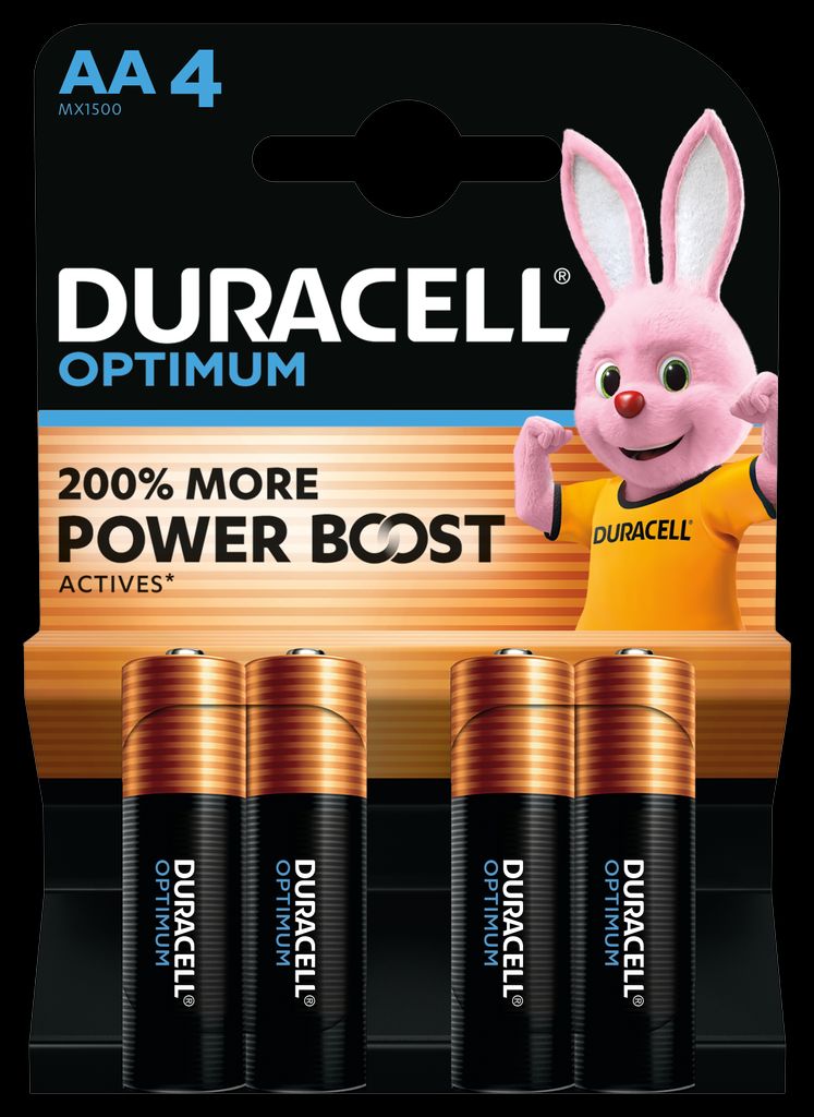 Duracell Optimum AA-batteri MN1500/LR06 4-pack | Batterier - Alkaliska-batterier - AA-Batterier | Batteritema