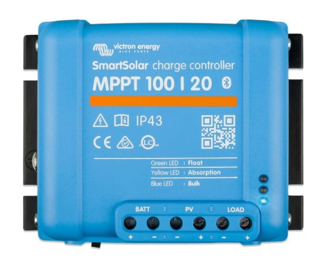 Victron SmartSolar MPPT 100/20 Solcellsregulator 12V / 24V / 48V | Laddare - Solcellsregulator | Batteritema