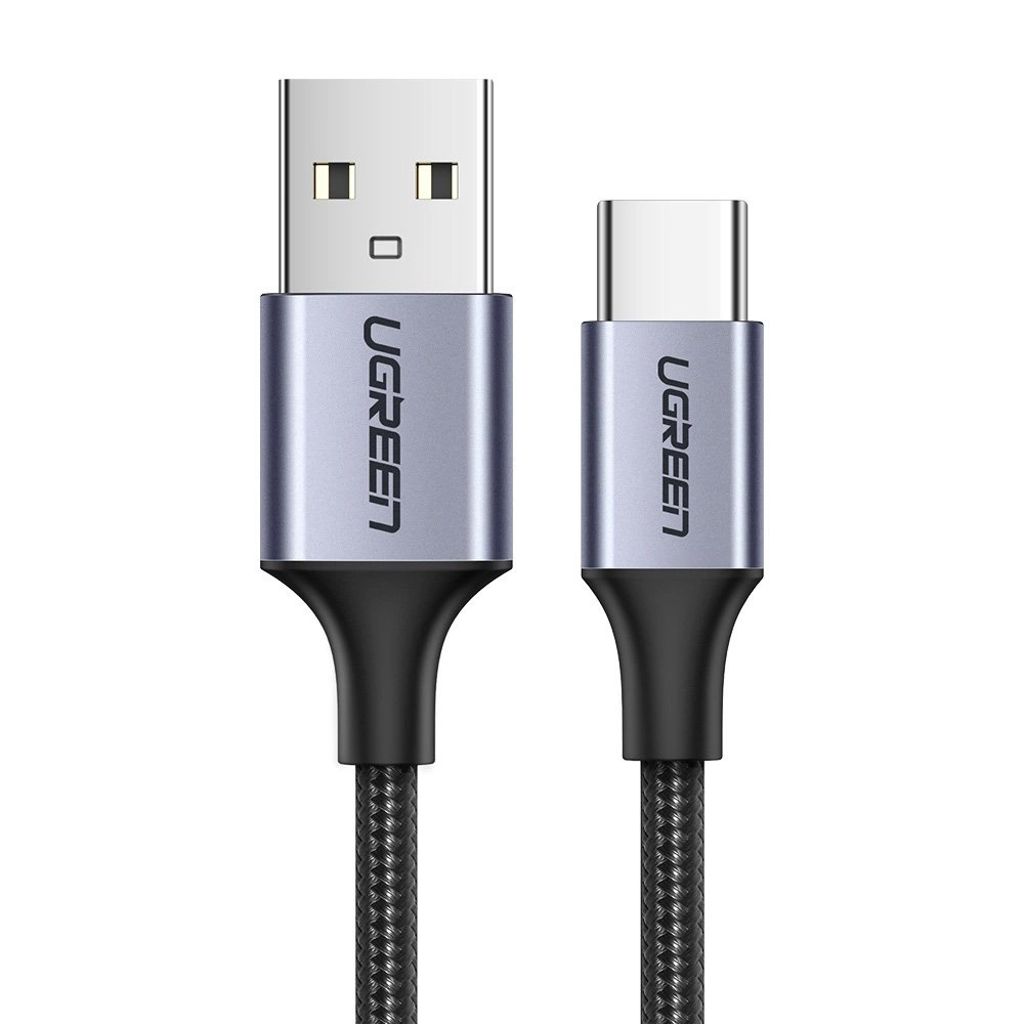 Ugreen US288 60128 USB-A til USB-C QC 3.0 2m kabel – grå