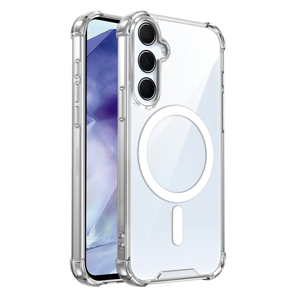 Samsung Galaxy S26 FE/S25 FE MagSafe Stötsäkert Skal - Transparent