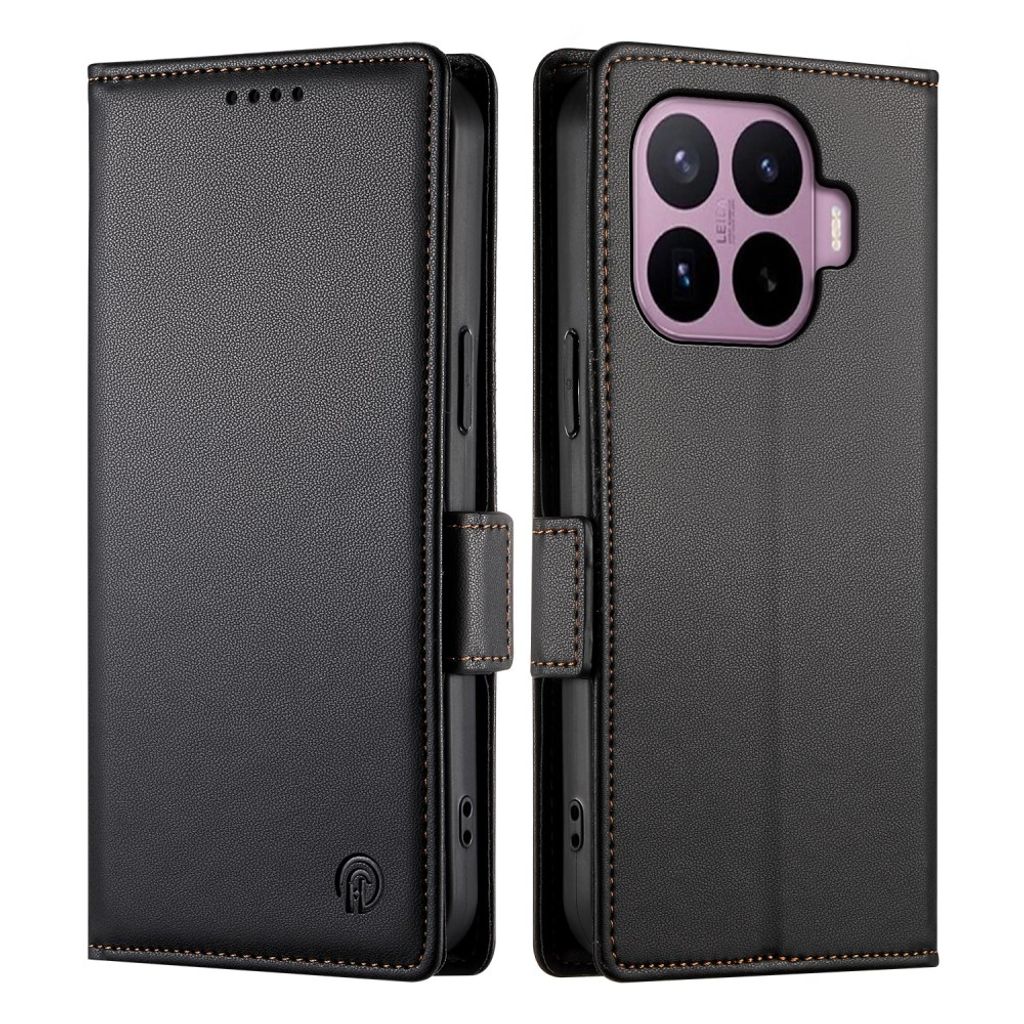 Xiaomi 17T Pro Plånboksfodral i PU-läder - Svart