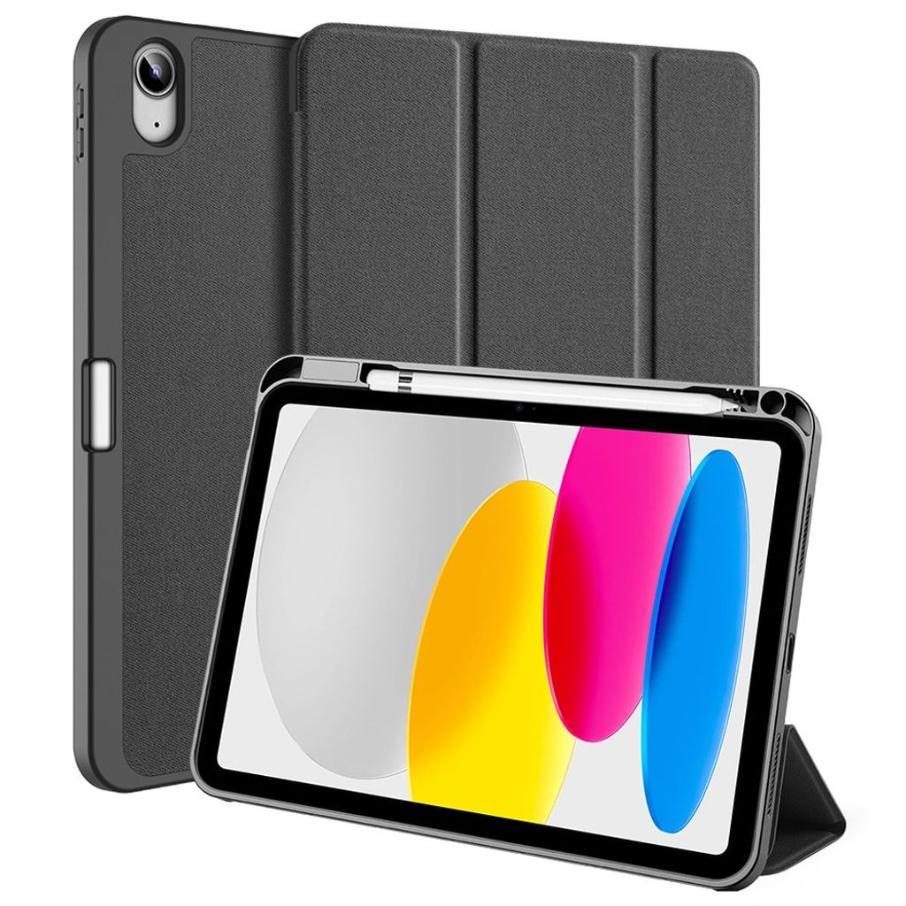 Dux Ducis iPad A16 11" 2025/10.9" 2024 Flip cover med holder til styluspen - Sort