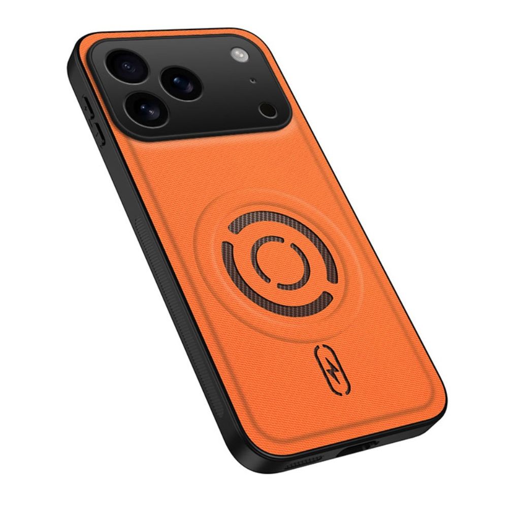 iPhone 18 Pro Max MagSafe Kuori teknisellä kankaalla - Oranssi