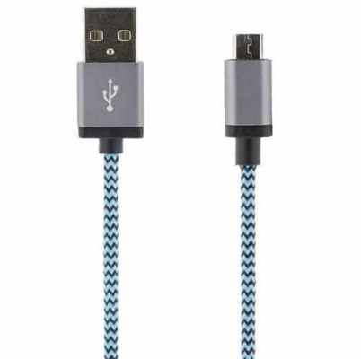 USB 2.0 Kabel A till Micro B – 5-pin – 2m – Laddning & data – Blå