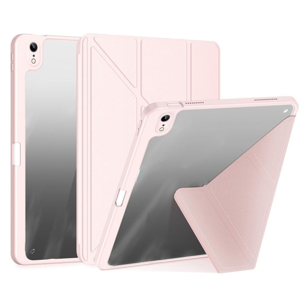 Dux Ducis iPad A16 11" 2025/10.9" 2024 Flip cover med aftagelig beskyttelse/standfunktion - Lyserød