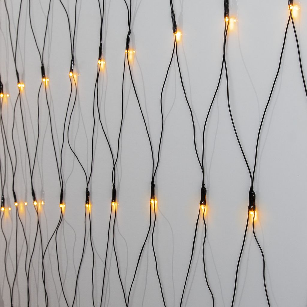 Lysgitter Golden Warm White - 3 x 3m, 200 LED'er