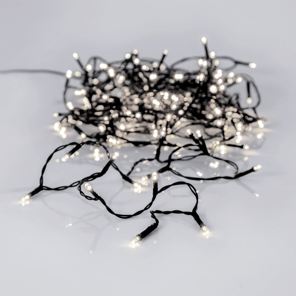 Lyskæde Crispy Ice White - 180 LED, 12,6 meter / Udendørs